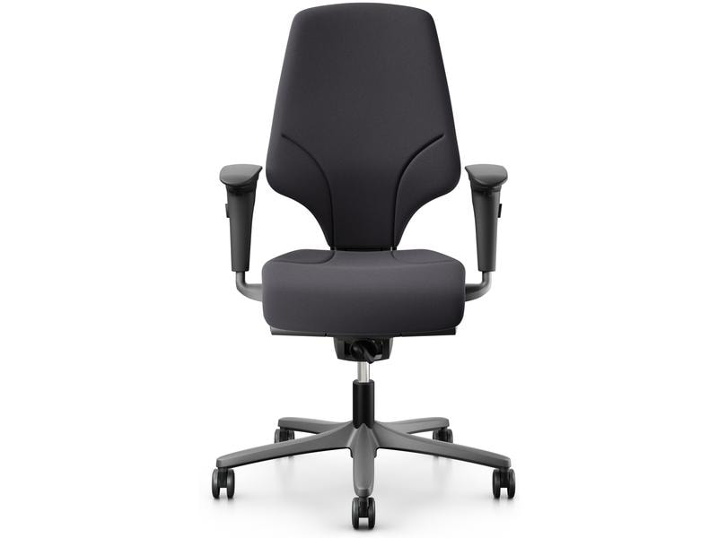Giroflex | Bürostuhl 64 mit Polsterrücken | Farbe: Charcoal, Mit Armlehne, Extreme