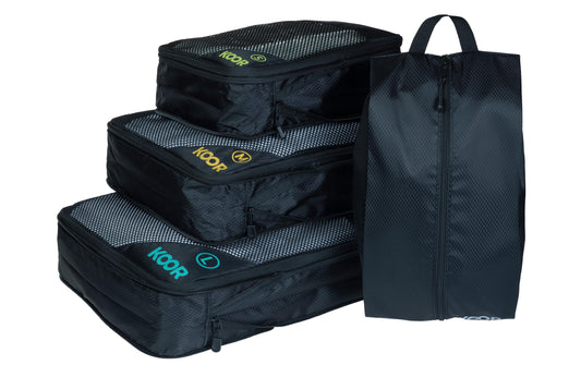 KOOR | Packhilfen-Set Goora 4-teilig | Small+Medium+Large, multicolor