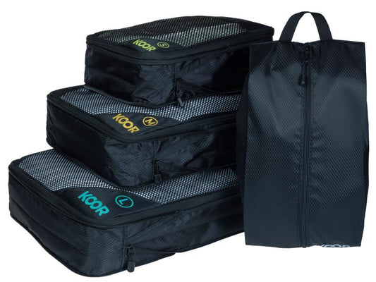 KOOR | Packhilfen-Set Goora 4-teilig | Small+Medium+Large, multicolor