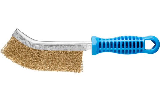 Pferd | Handbürste gebogen Stahl Ø0.3mm | Einreihig, gebogen