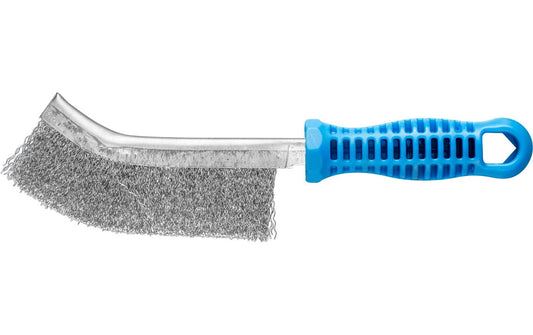 Pferd | Handbürste gebogen Edelstahl Ø0.3mm | Einreihig, gebogen
