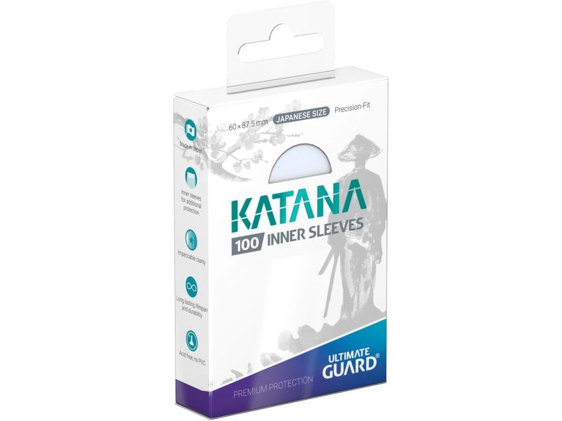 Ultimate Guard | Katana Inner Sleeves | Japanese Size Transparent (100)