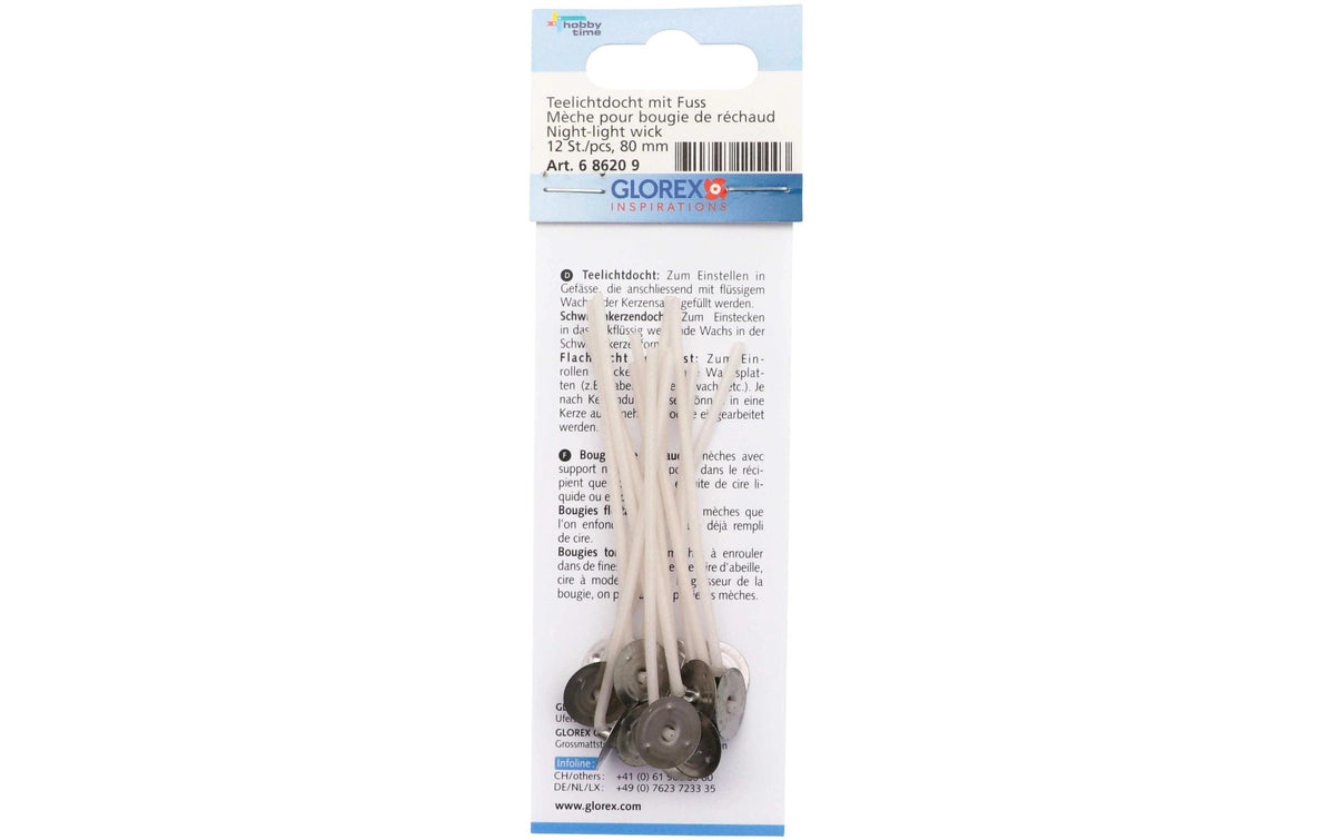Glorex Docht gewachst 80 mm