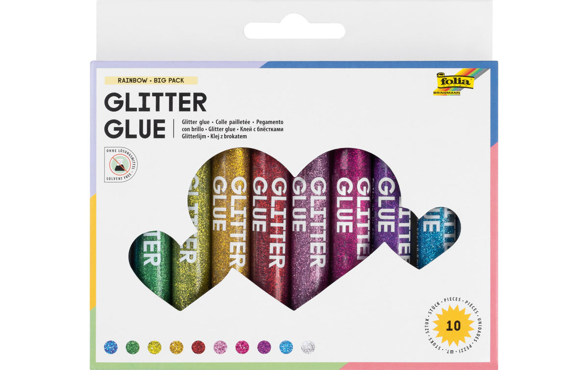 Folia Glitter Glue 10er