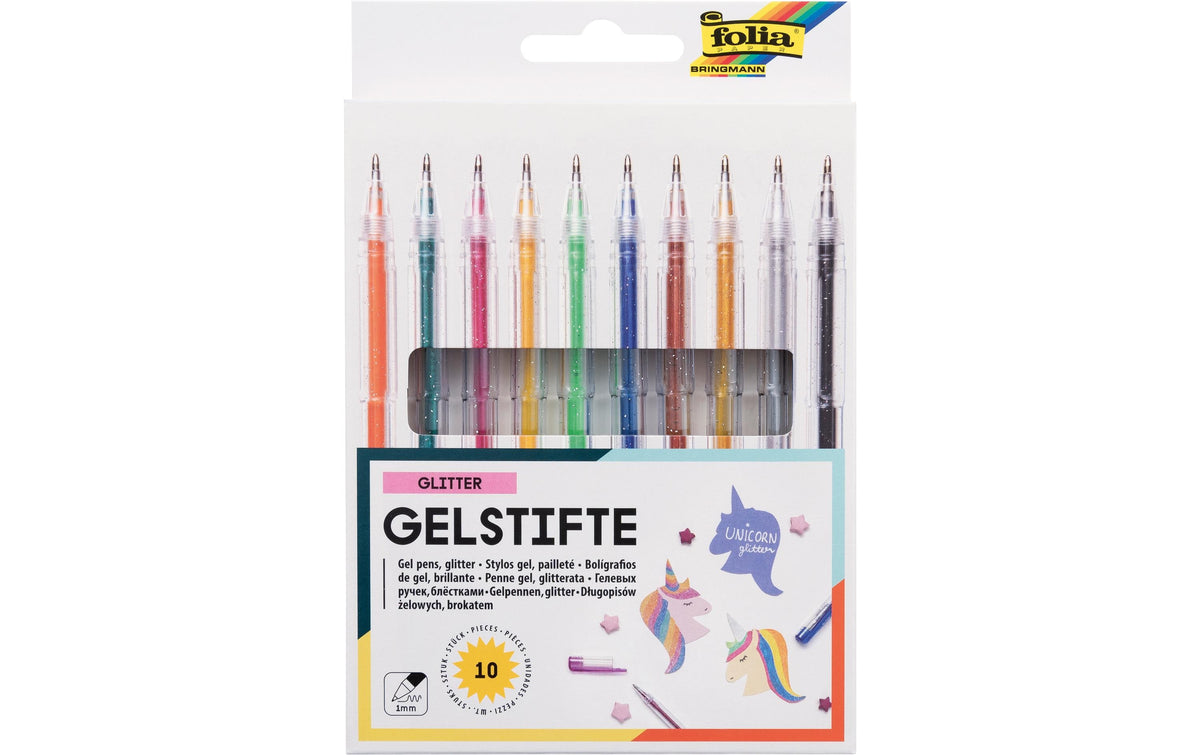 Folia Gelschreiber glitter