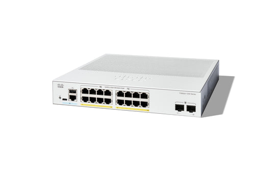 Cisco | C1200-16P-2G: 16 Port Smart Switch | 16-port GE, PoE, 2x1G SFP