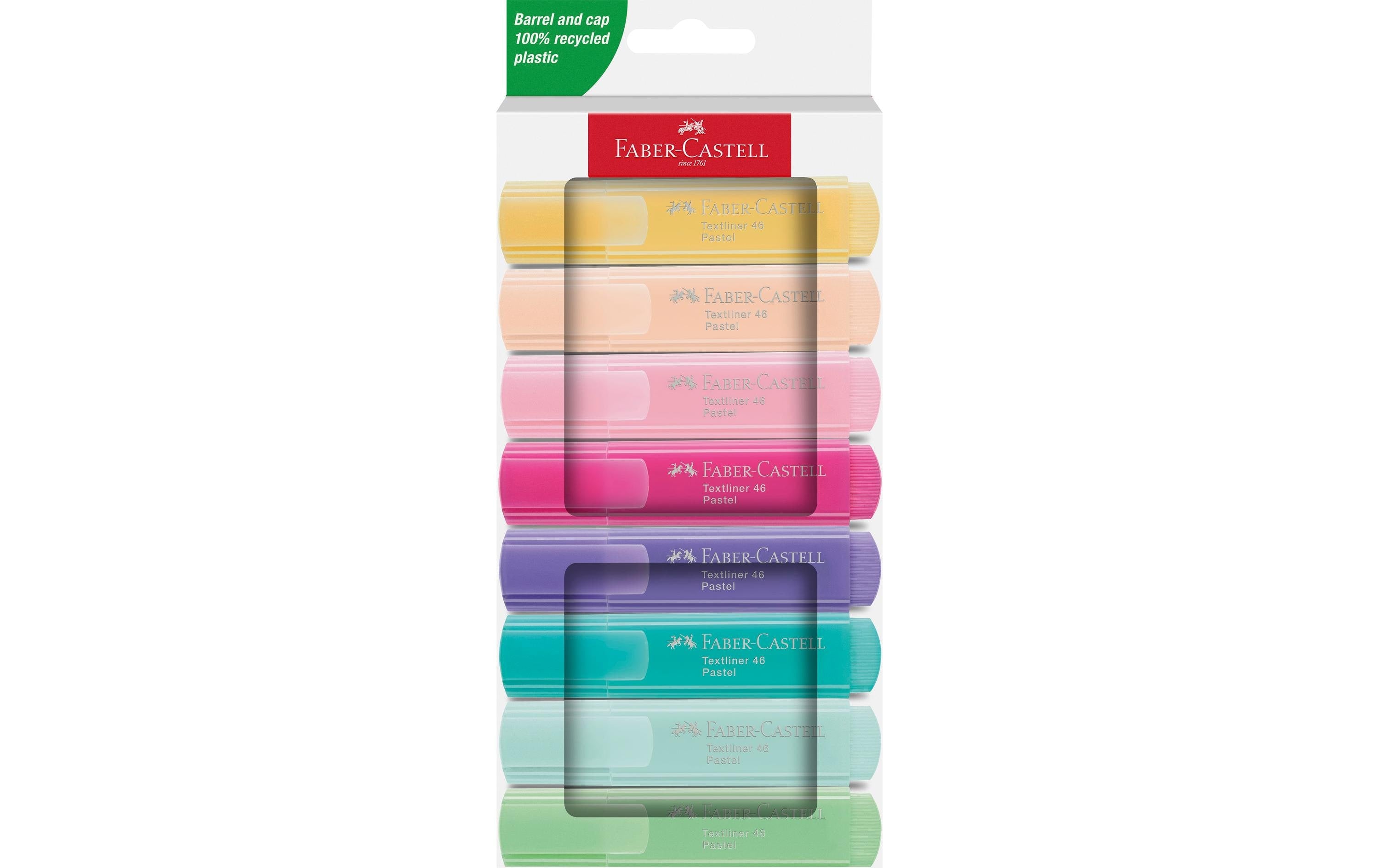 Faber-Castell Textmarker 46 Pastell 8x