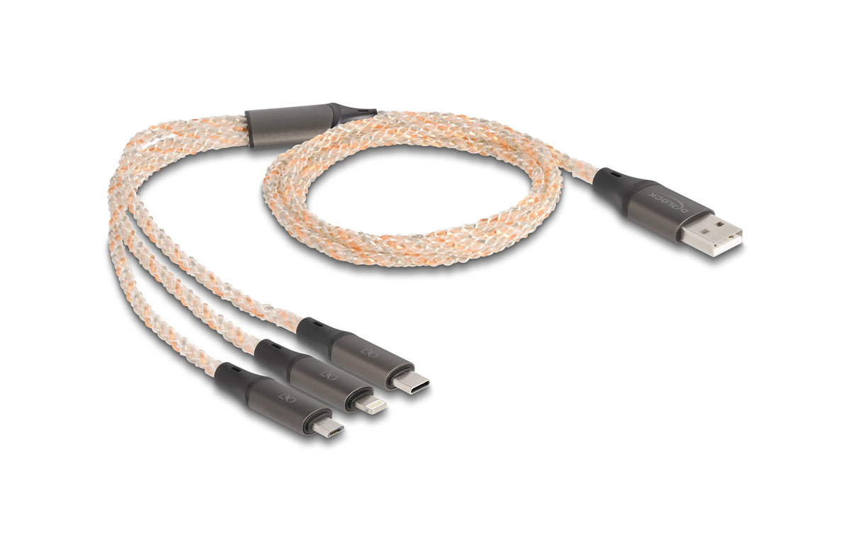 Delock USB RGB Ladekabel 3 in 1