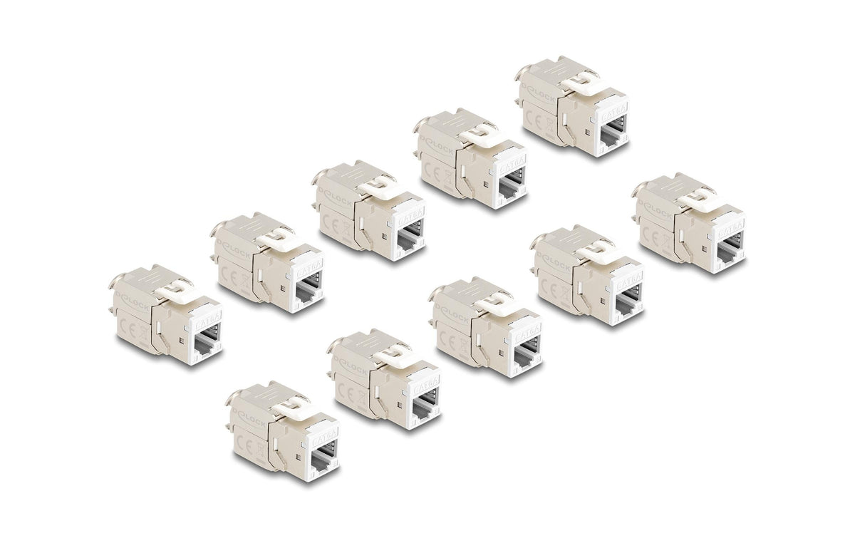 Delock, Keystone-Modul RJ45 zu LSA Cat.6A W