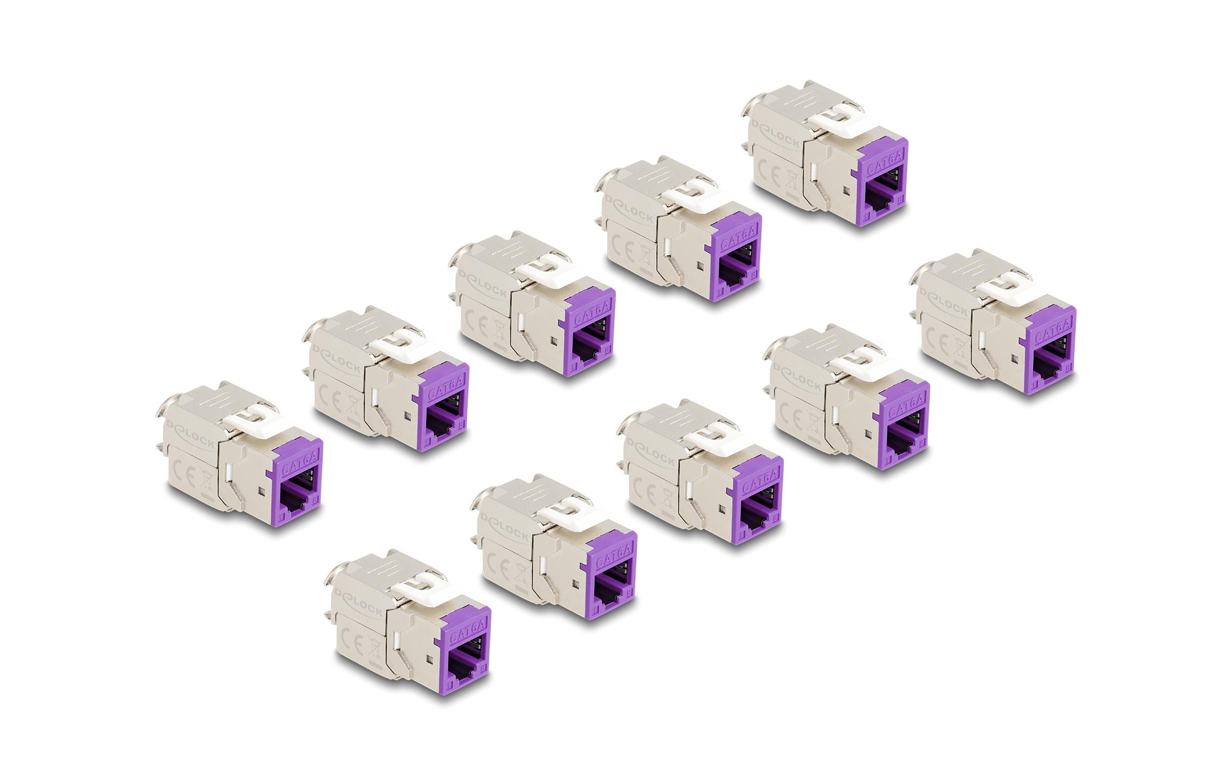 Delock, Keystone-Modul RJ45 zu LSA Cat.6A V