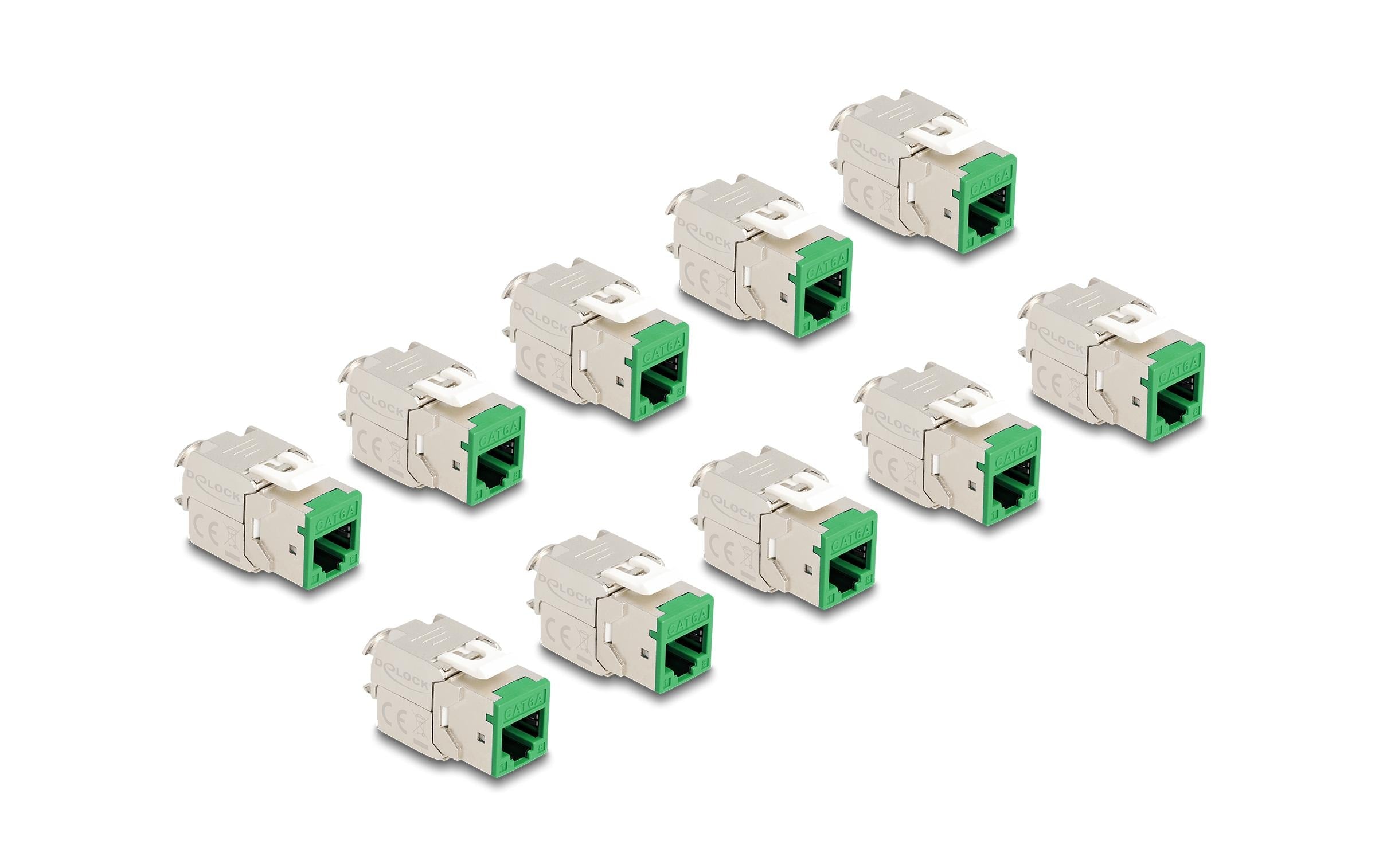 Delock, Keystone-Modul RJ45 zu LSA Cat.6A G