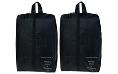 KOOR | Shoebag Reesa 2-er Pack | 2x shoebag, schwarz, 42x28 cm
