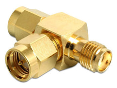 Delock | SMA-Buchse zu 2xSMA-Stecker | T-Stück