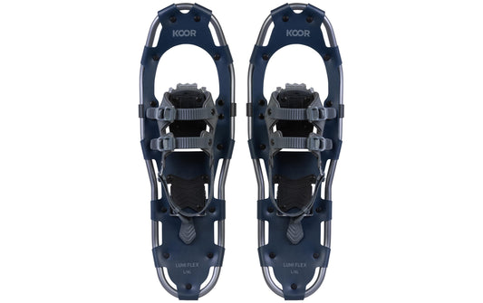 KOOR | Schneeschuh Lumi Flex L/XL dunkelblau | 8x25 (64cm), 91kg, Farbe: dunkelblau