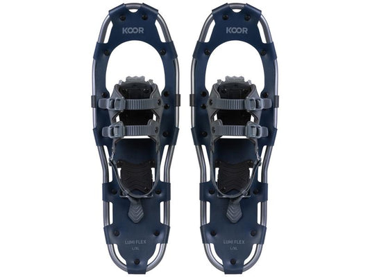 KOOR | Schneeschuh Lumi Flex L/XL dunkelblau | 8x25 (64cm), 91kg, Farbe: dunkelblau