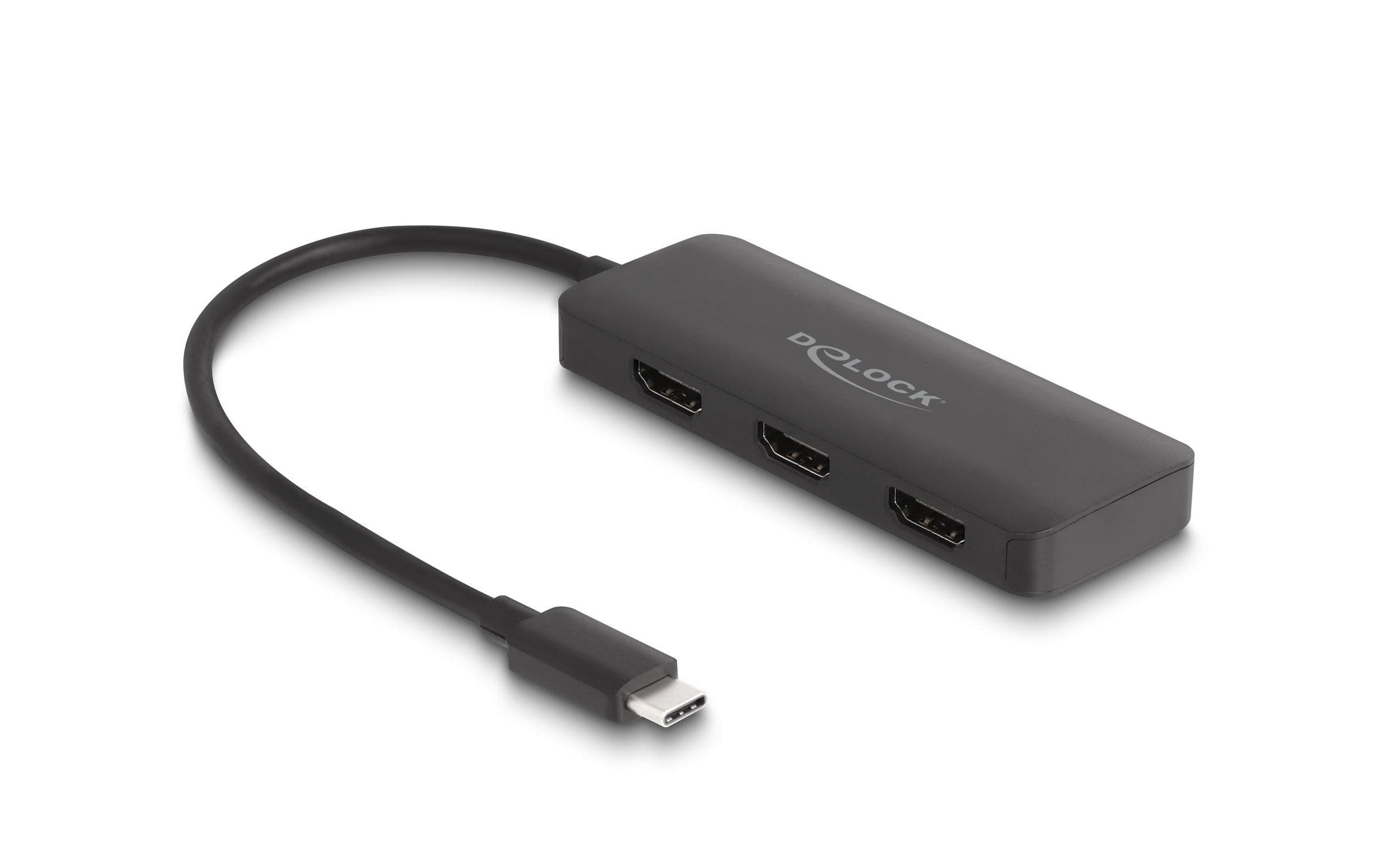 Delock USB-C Splitter zu 3x HDMI