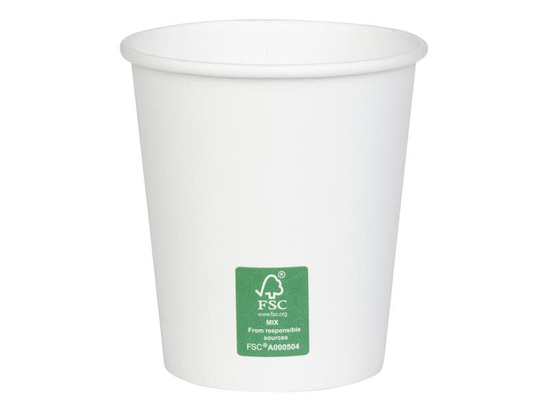FURBER | Einweg-Kaffeebecher 200 ml, 50 Stüc | 200ml, 50 Stück, Papier, PE beschichtet
