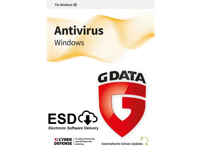 G DATA | AntiVirus Swiss Edition | Win, ESD, Vollversion, 1 User/PC, 1Y, D/F/I