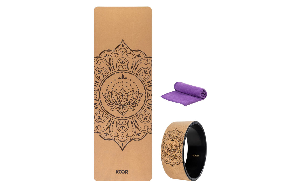 KOOR Yoga Set Matte & Rad kork