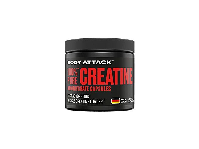 Body Attack | Pure Creatine (240 Caps) | Geschmack: Neutral