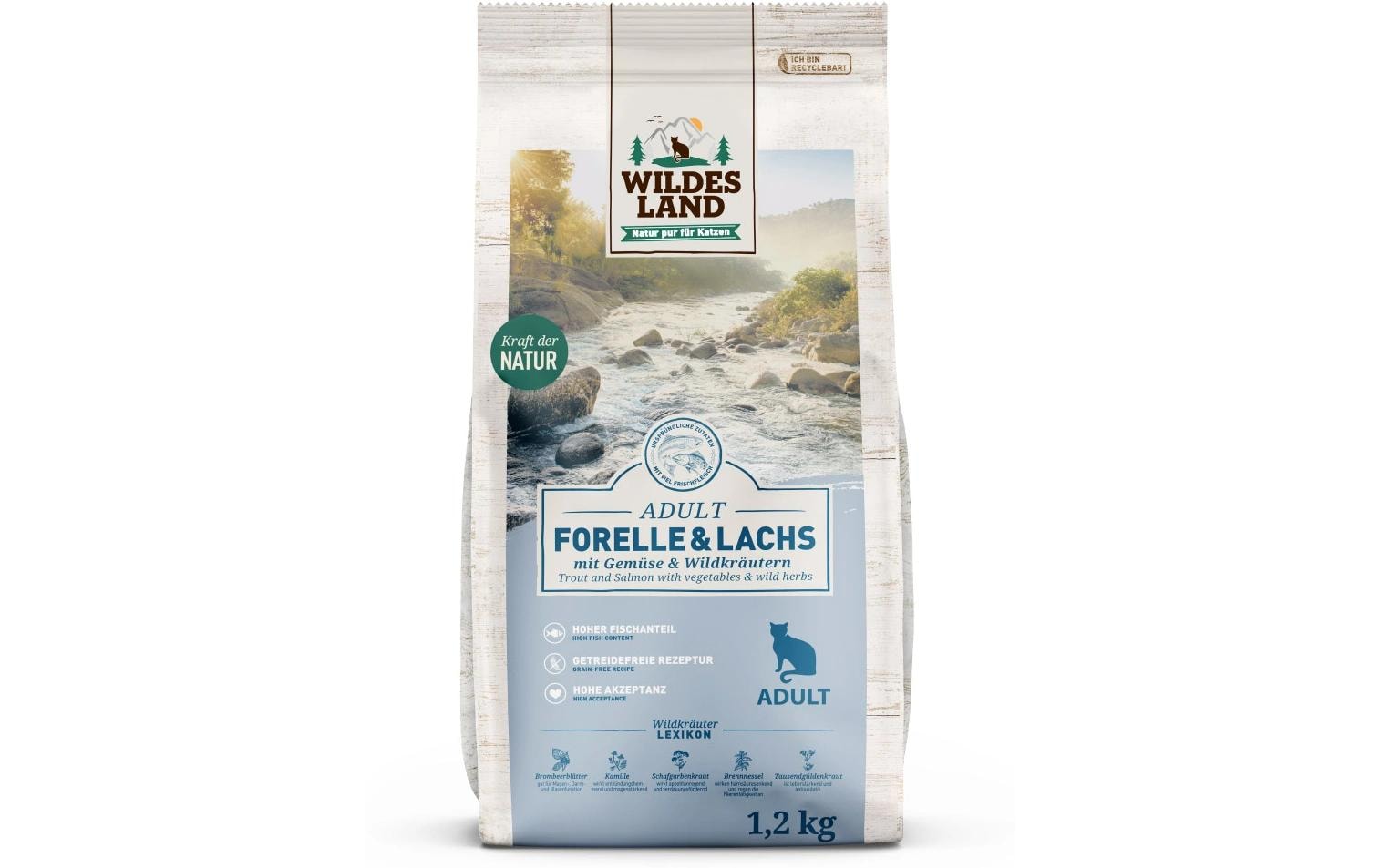 Wildes Land Cat Adult Forelle & Lachs 1.2kg
