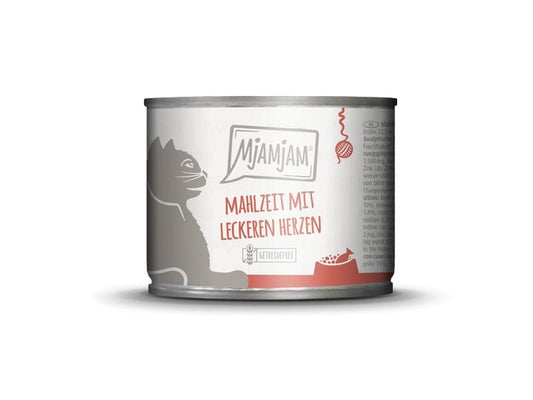 Mjamjam | Cat Dose leckere Mahlzeit 200g | Mahlzeit mit Herzen