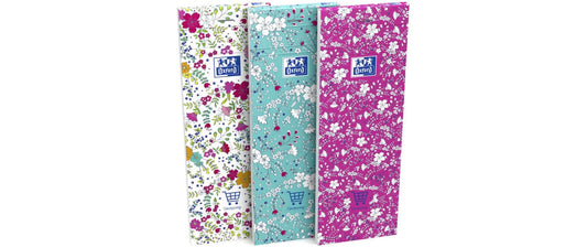 Oxford GO Floral Einkaufsliste 74x210mm