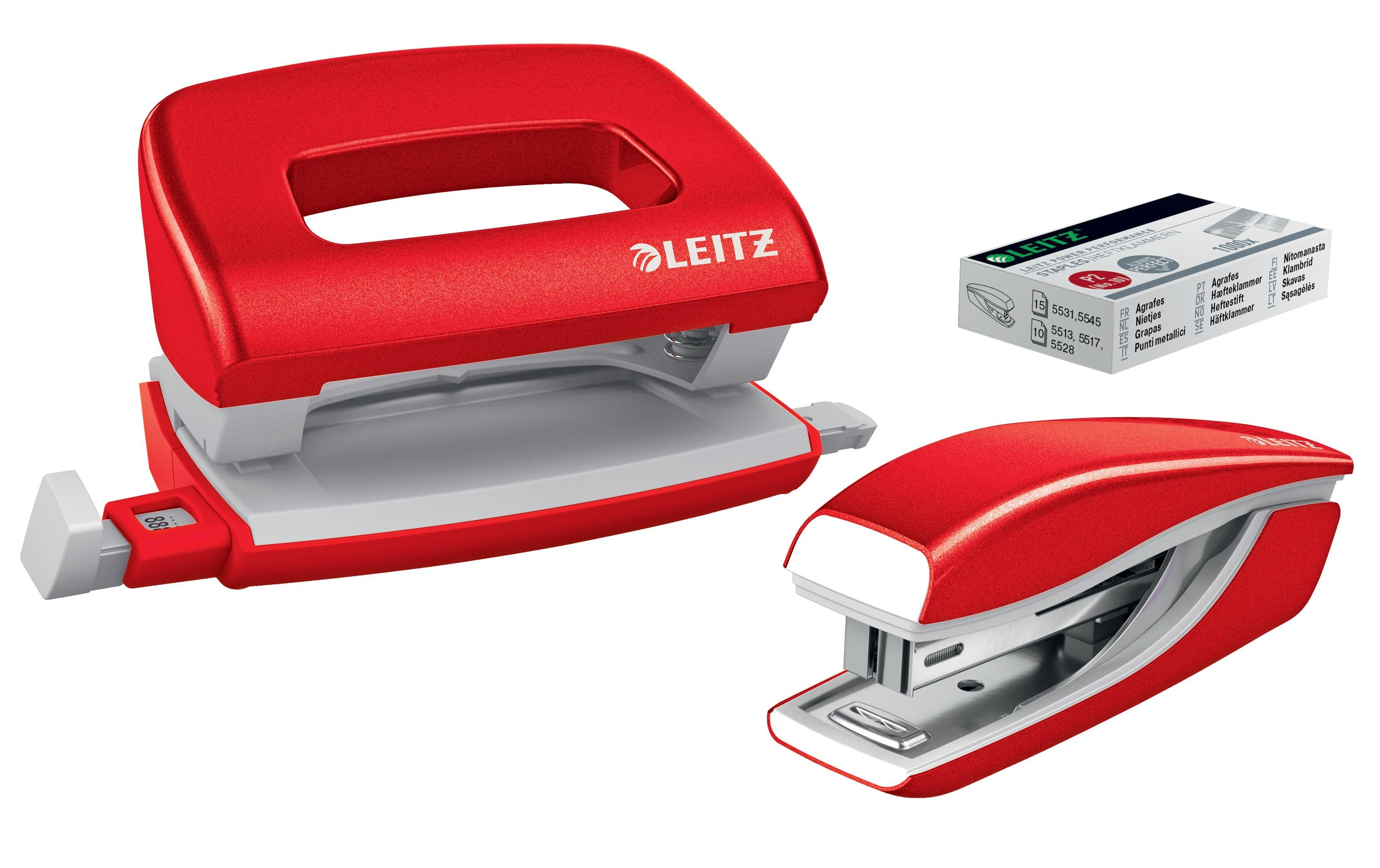 Leitz NeXXt WOW Set Mini-Heftgerät+Locher