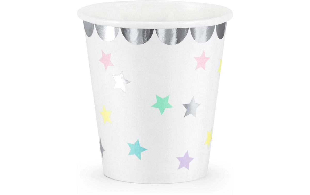 Partydeco Becher Einhorn Sterne