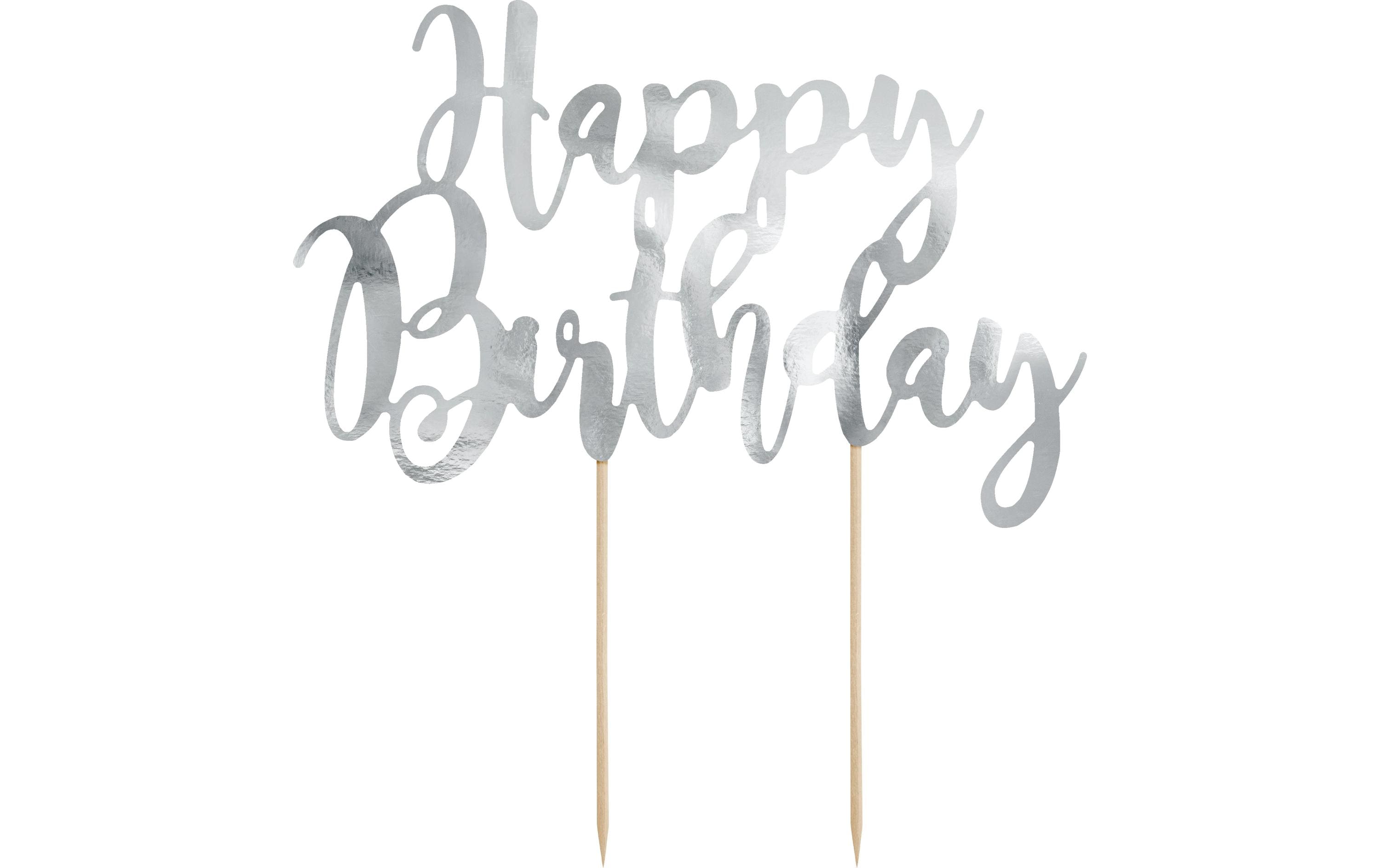 Partydeco Caketopper Happy Birthday