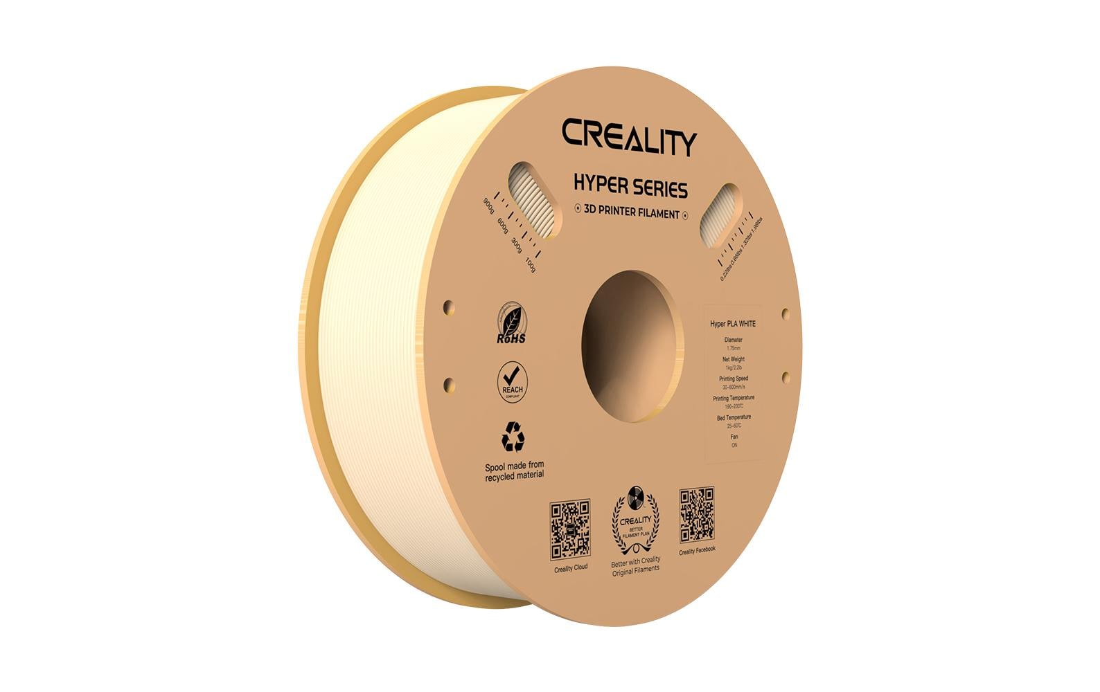 Creality, Filament PLA Hyper, Beige, 1.75 m