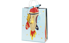 Partydeco Geschenktasche Flugzeug