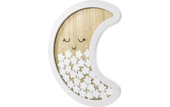 Partydeco Gästebuch Mond aus Holz