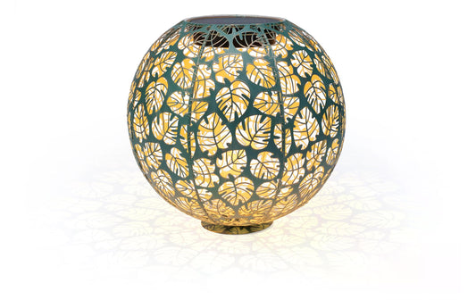 STT, Windlicht Solar Antic Ball Monstera Ø