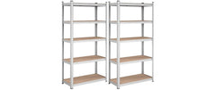 Songmics Lagerregal Silber, 2er Set