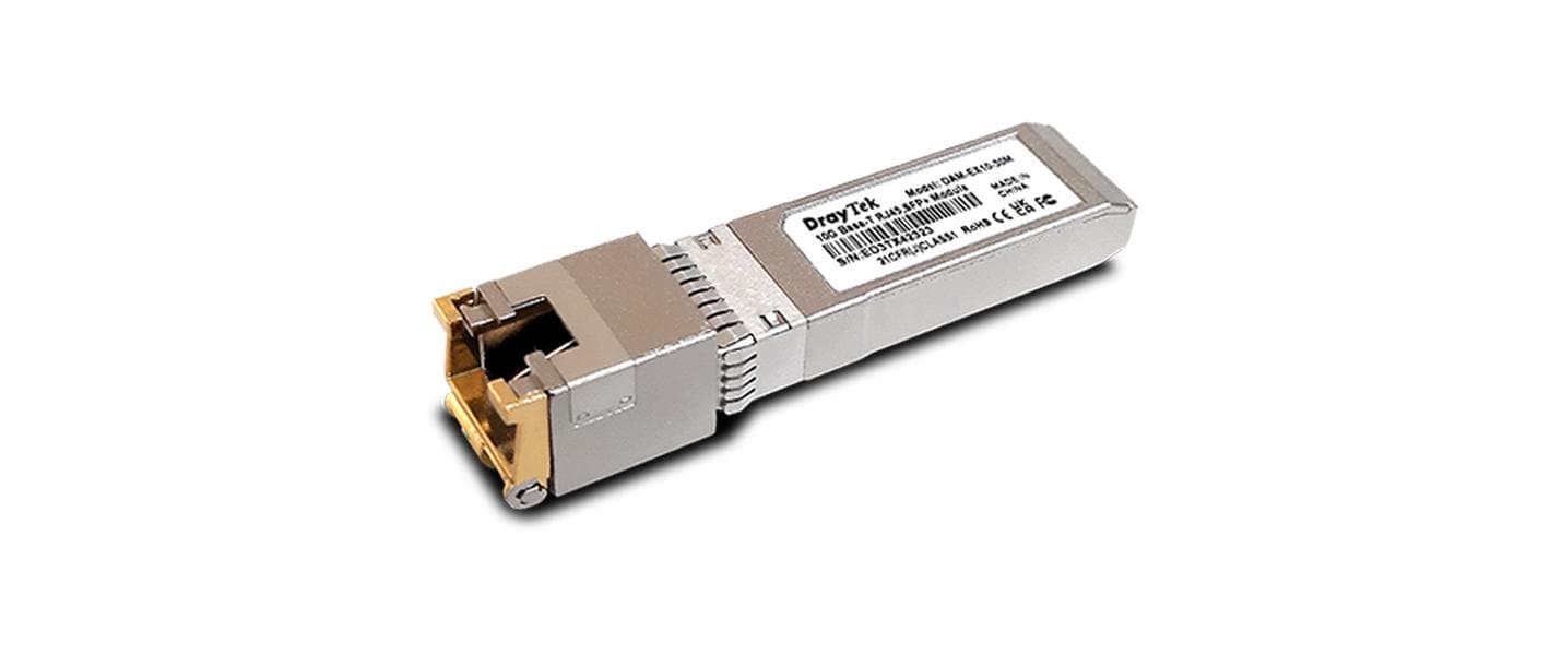 Draytek SFP+ RJ-45 Modul, 30m