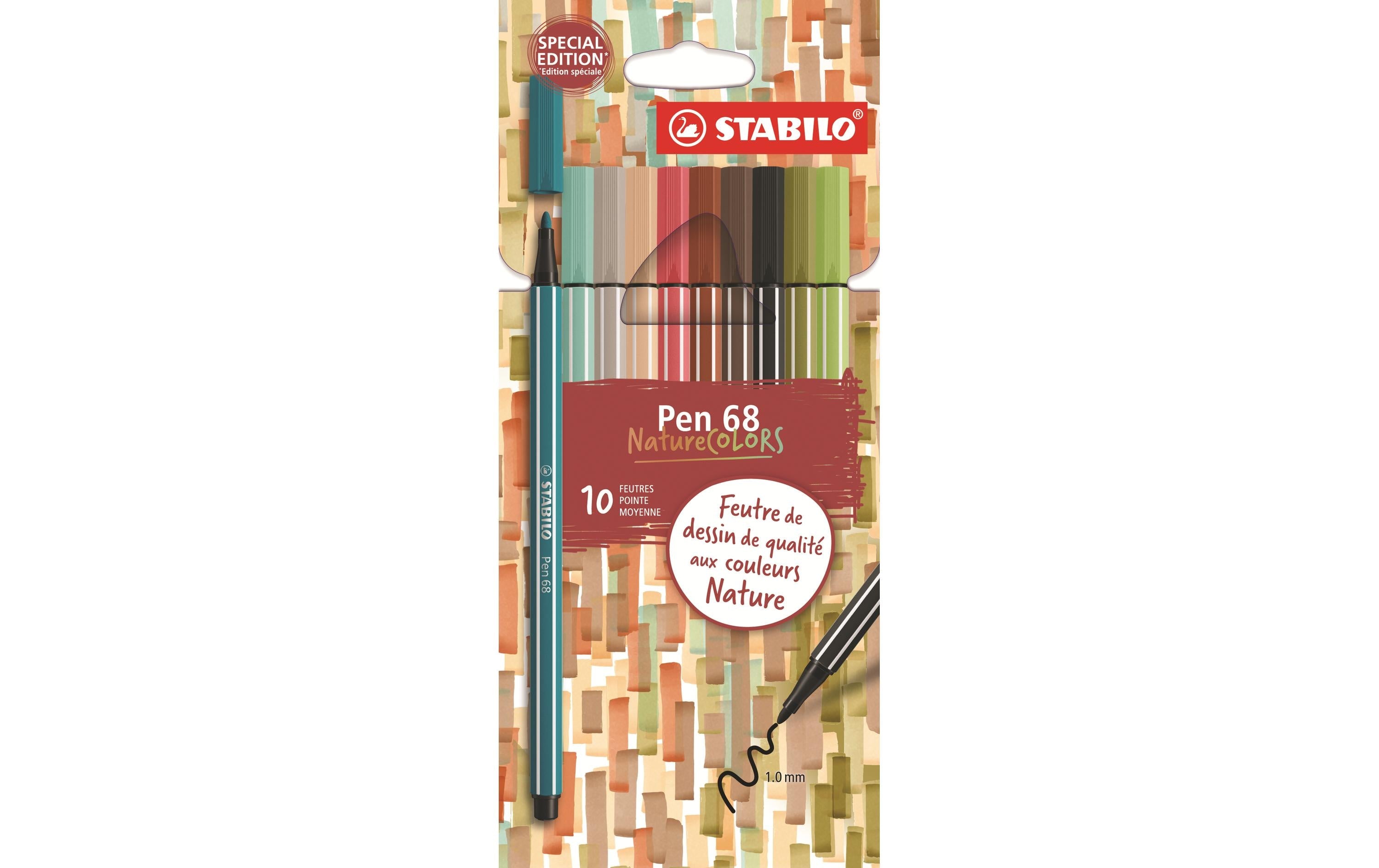 Stabilo Pen 68 10er Etui NatureColors