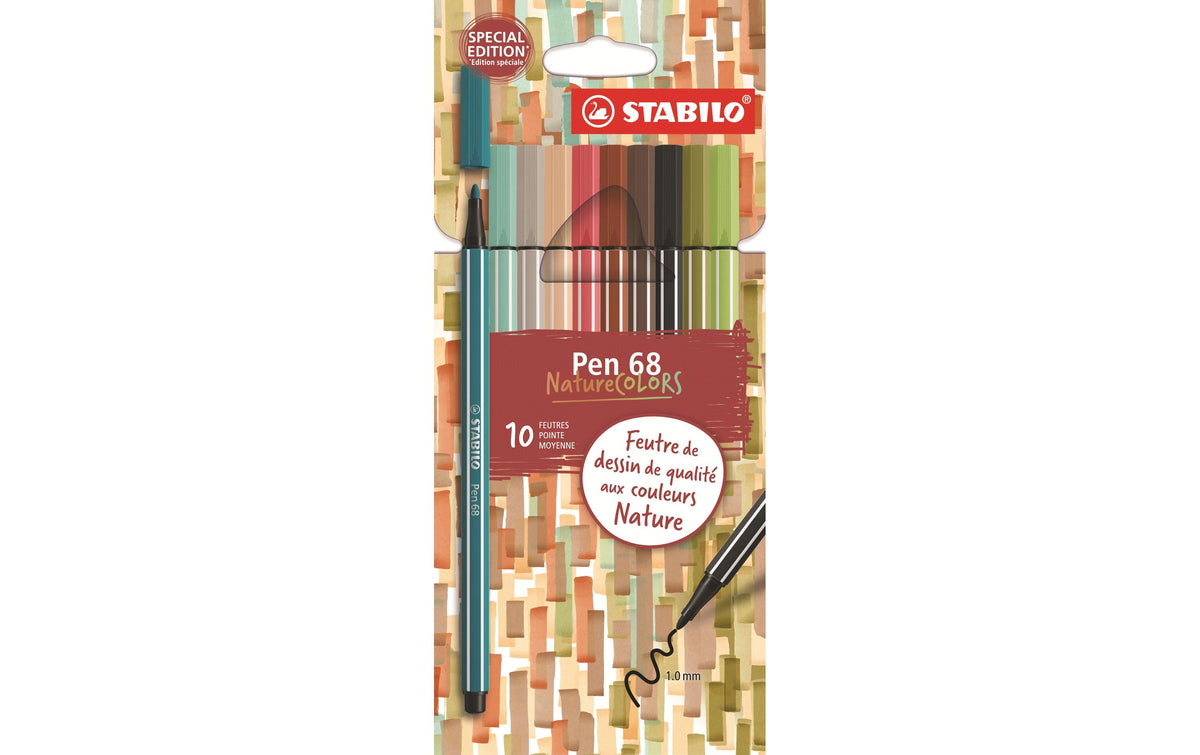 Stabilo Pen 68 10er Etui NatureColors