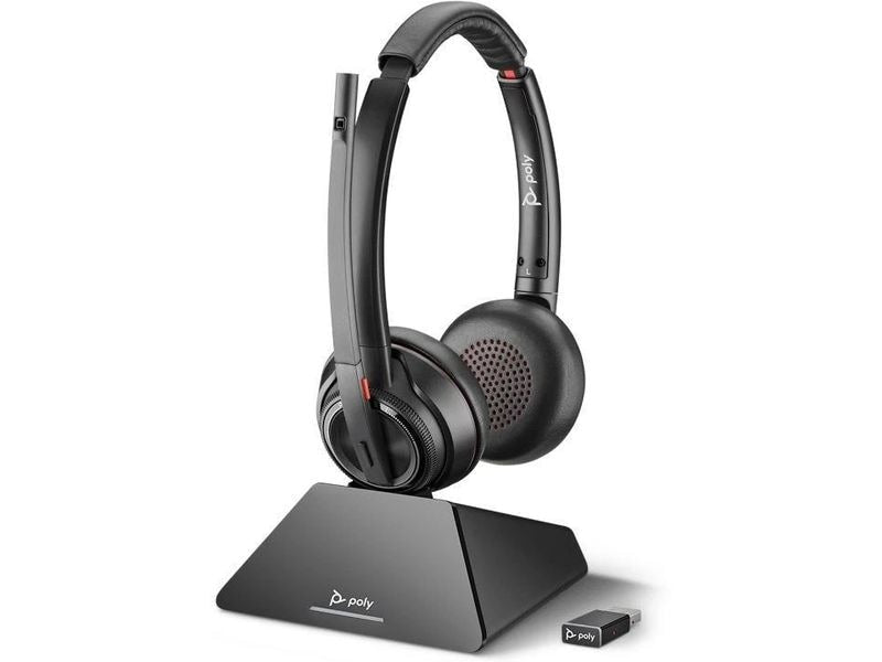 HP Inc. | Poly Savi 8220 DECT Duo,UC,D400 USB-A/C,Ba | Headset with Base