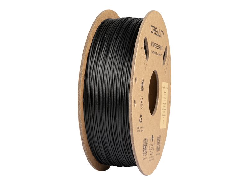 Creality | Filament PLA Hyper Carbon Schwarz | Carbon, 1.75mm Filament, 195-210Grad, 1Kg
