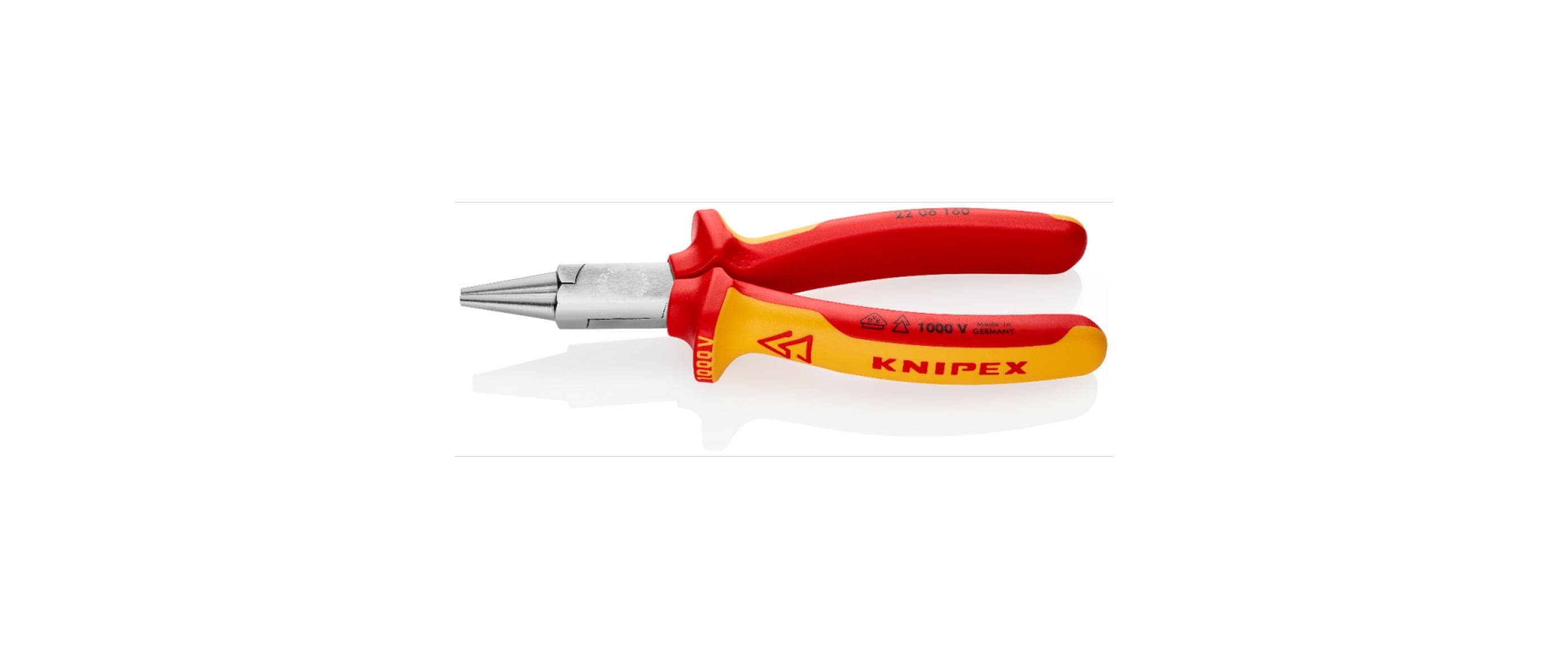 Knipex Rundzange isoliert 160 mm