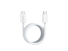 4smarts | Magnetisches USB-Kabel RollUp | USB-C-C, Weiss, 1.5m