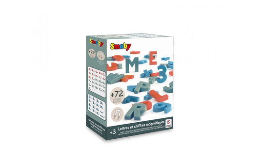 72 magnetische Buchstaben + Zahlen