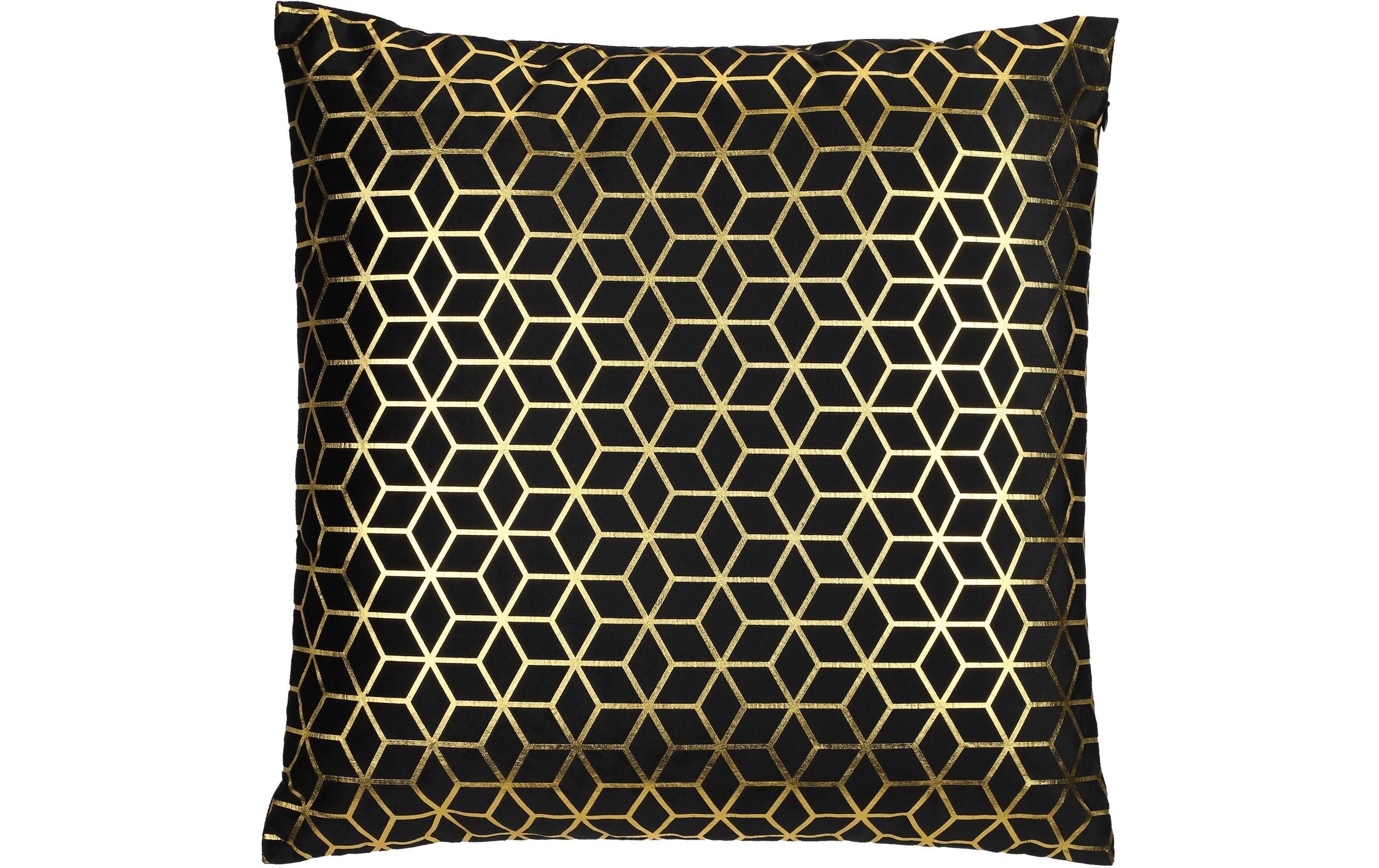 Eglo Kissen Singu 45x45 cm Schwarz/Gold