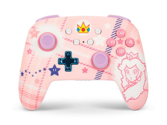 Power A | PowerA Enhanced Wireless Contr - PPP | Princess Peach Plaid, Wireless, 30h Akku