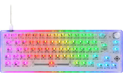 DELTACO | TKL Gaming Keyboard mech RGB, trans | CH-Layout, mechanisch, RGB, Transparent
