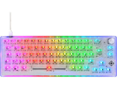 DELTACO | TKL Gaming Keyboard mech RGB, trans | CH-Layout, mechanisch, RGB, Transparent