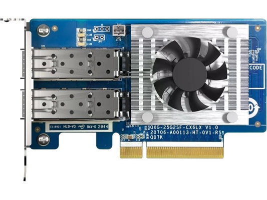 QNAP | 25Gbe Erweiterungskarte, PCIe Gen4 x8 | Dual-port SFP28 25GbE, low-profile