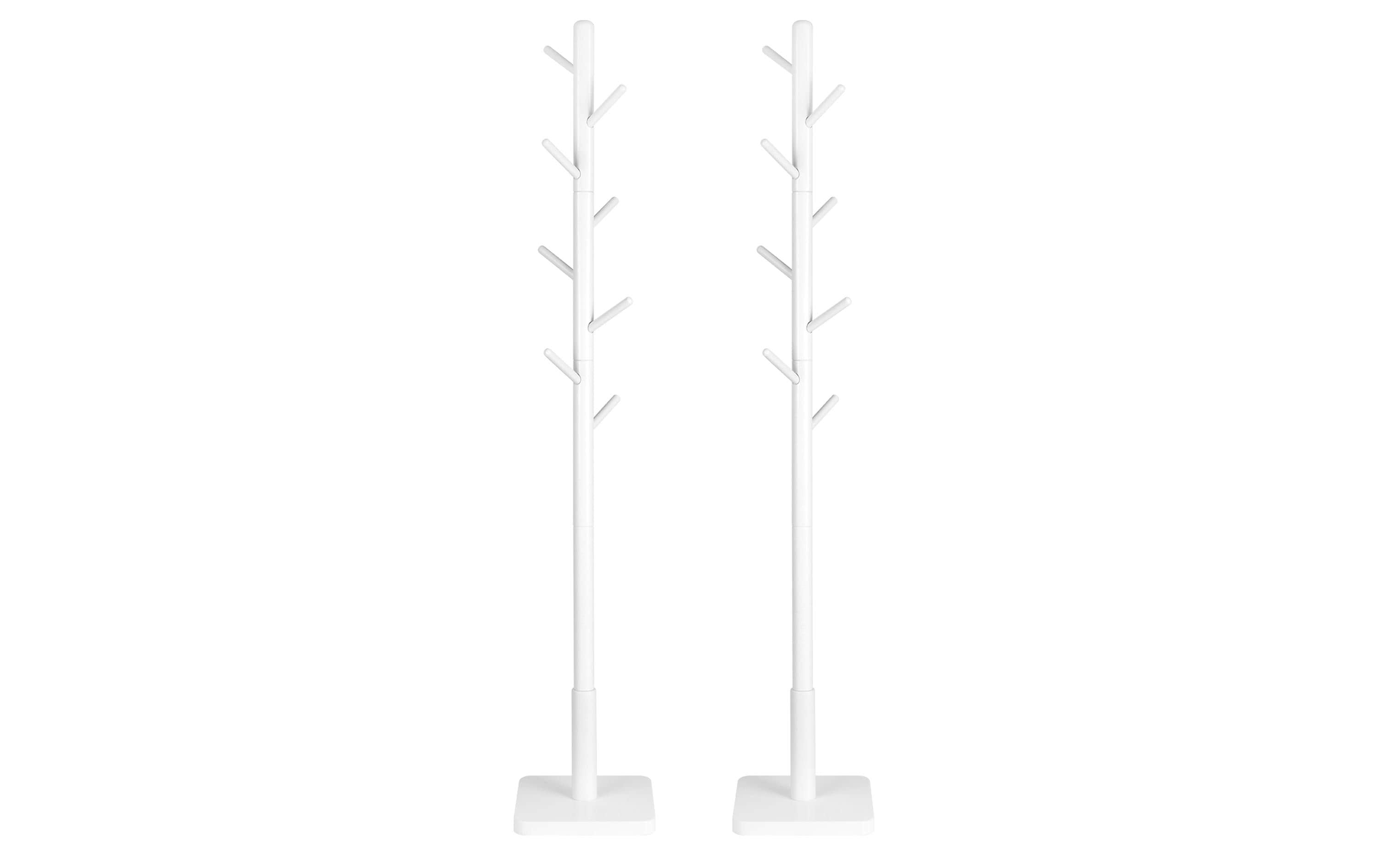 Vasagle Garderobeständer, Weiss, 8 Haken