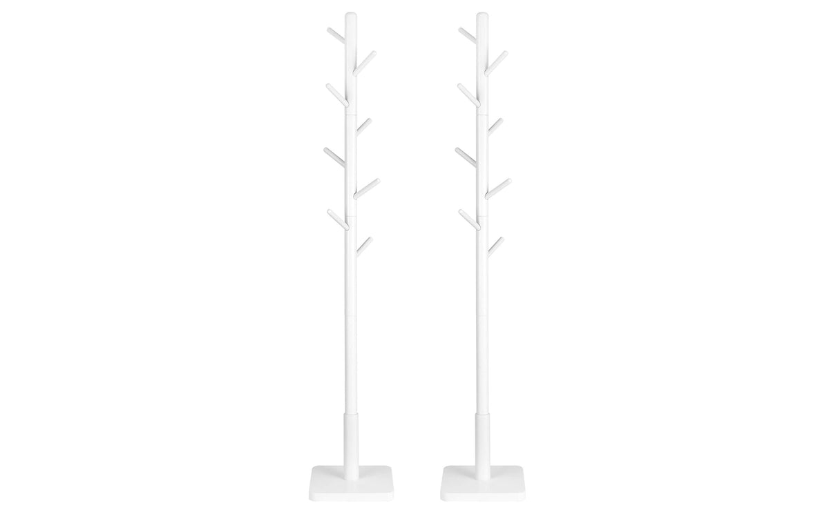 Vasagle Garderobeständer, Weiss, 8 Haken